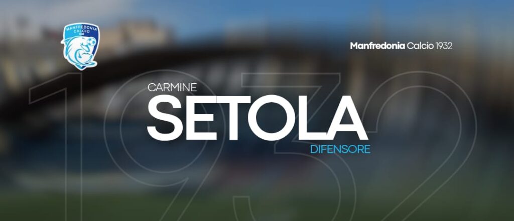 Manfredonia Calcio, colpo in difesa: ufficiale l’arrivo di Carmine Setola